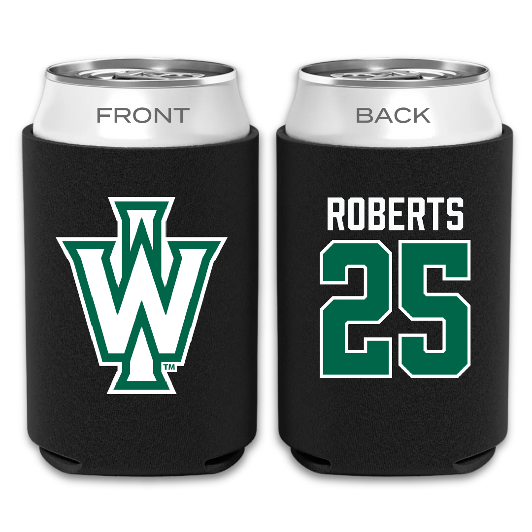 Illinois Wesleyan University Football Black Can Cooler - #25 Jaxson Roberts