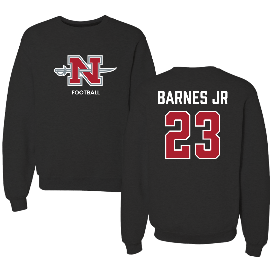 Nicholls State University Football Black Mascot Crewneck - #23 Jason Barnes Jr