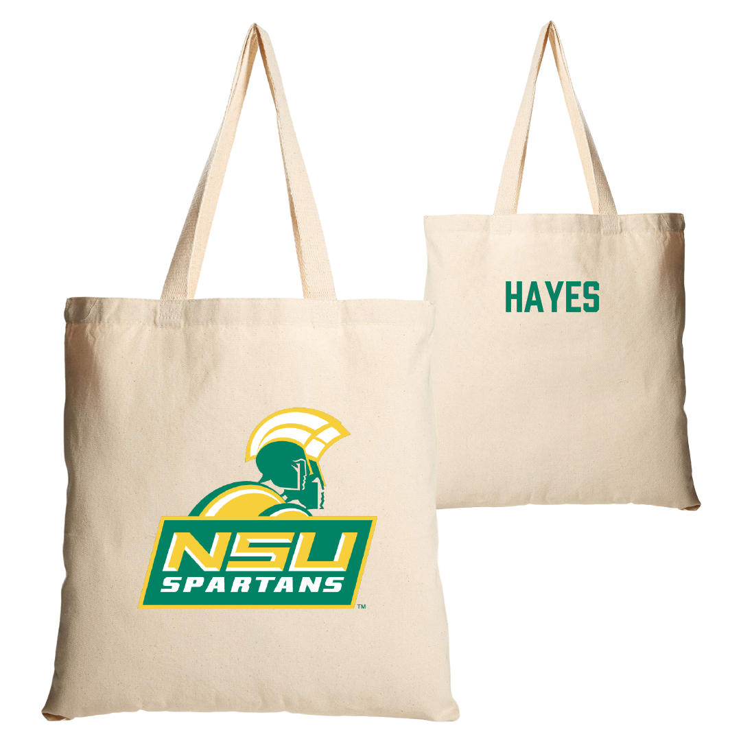 Norfolk State University TF and XC Tan Canvas Tote Bag - Savien Hayes