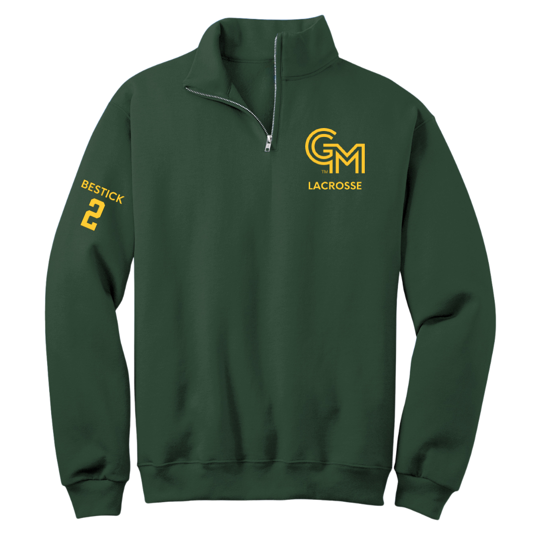 George Mason University Lacrosse (W) Forest Green Quarter-Zip - #2 Kaitlyn Bestick