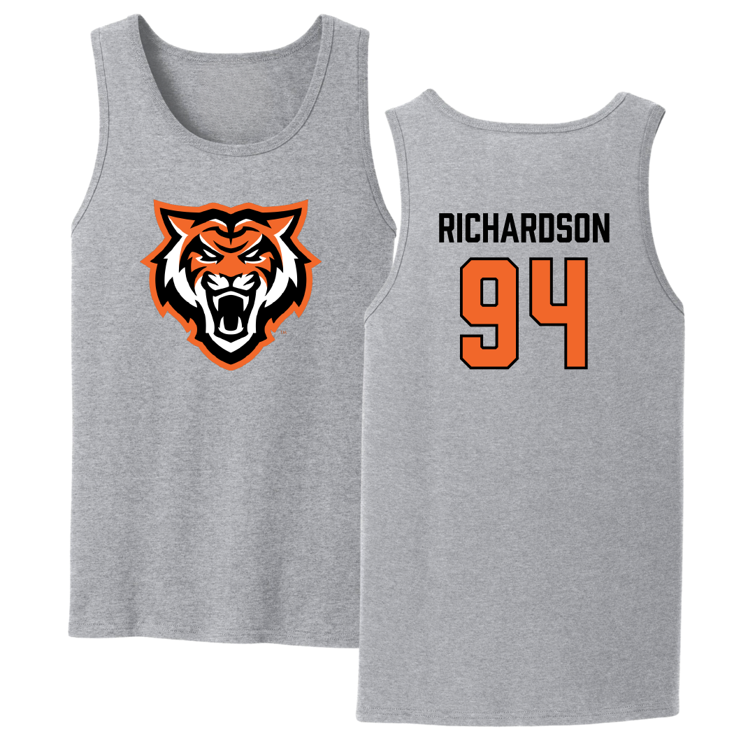 Idaho State University Football Sport Gray Tank Top - #94 Malik Richardson