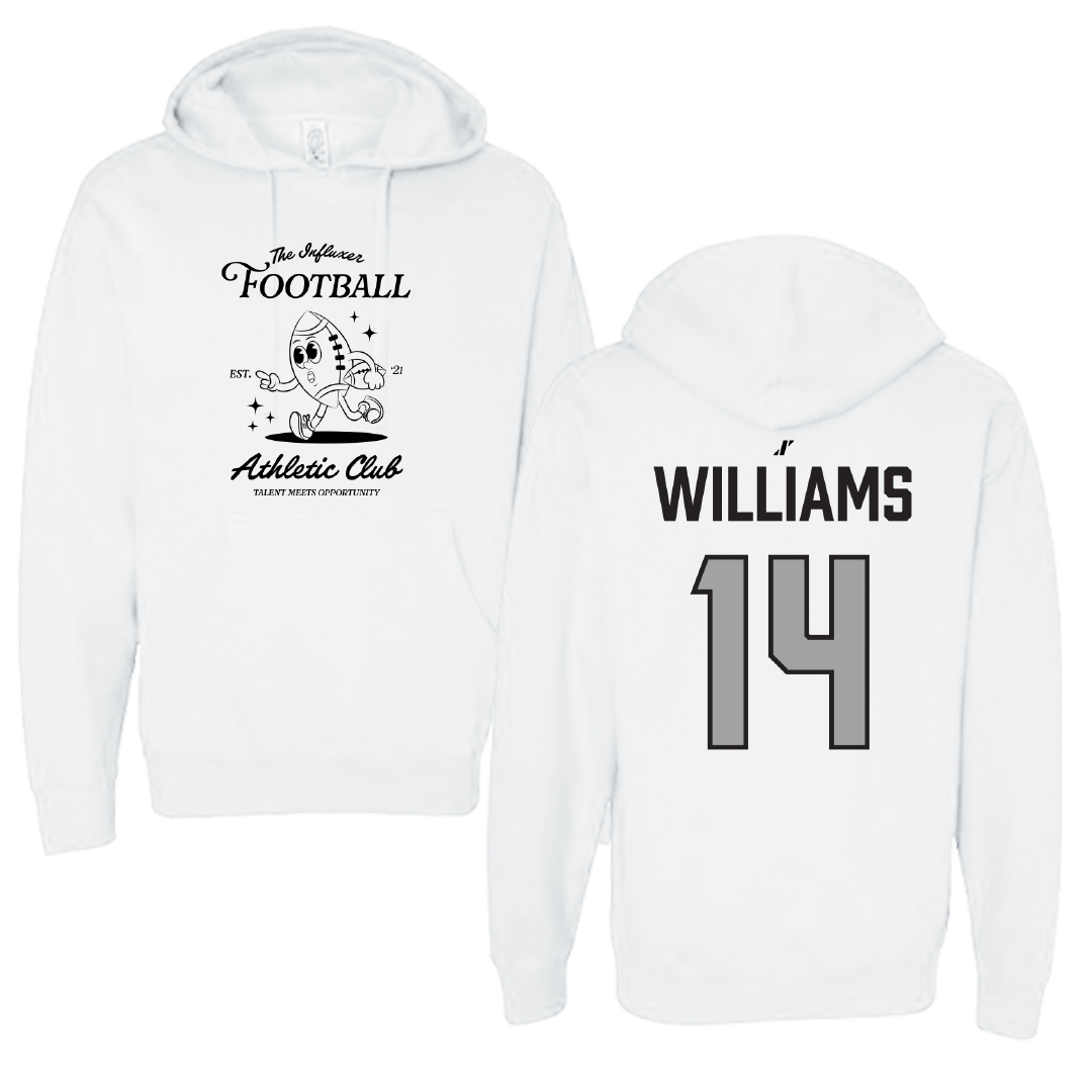 Football White Influxer Athletic Club Hoodie - #14 Ryan Williams