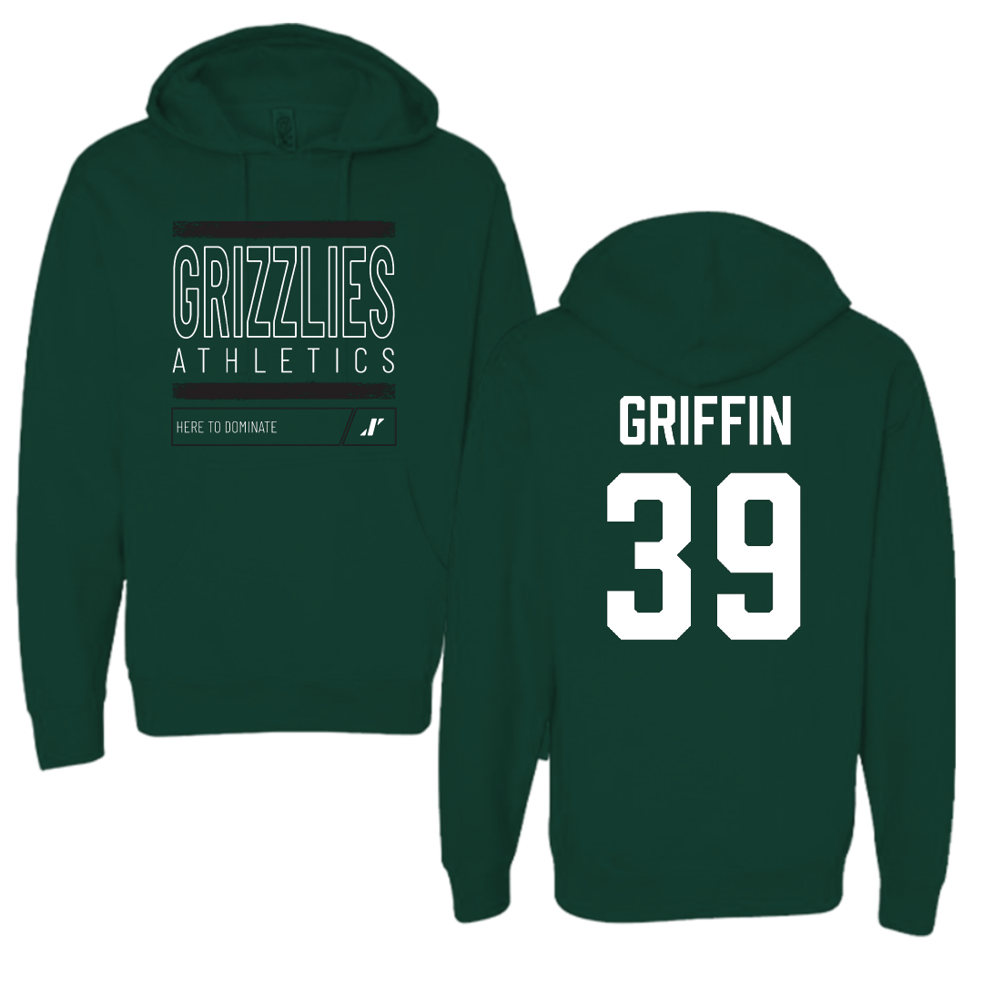 Adams State University Football Forest Green Dominate Hoodie - #39 Tyler Griffin
