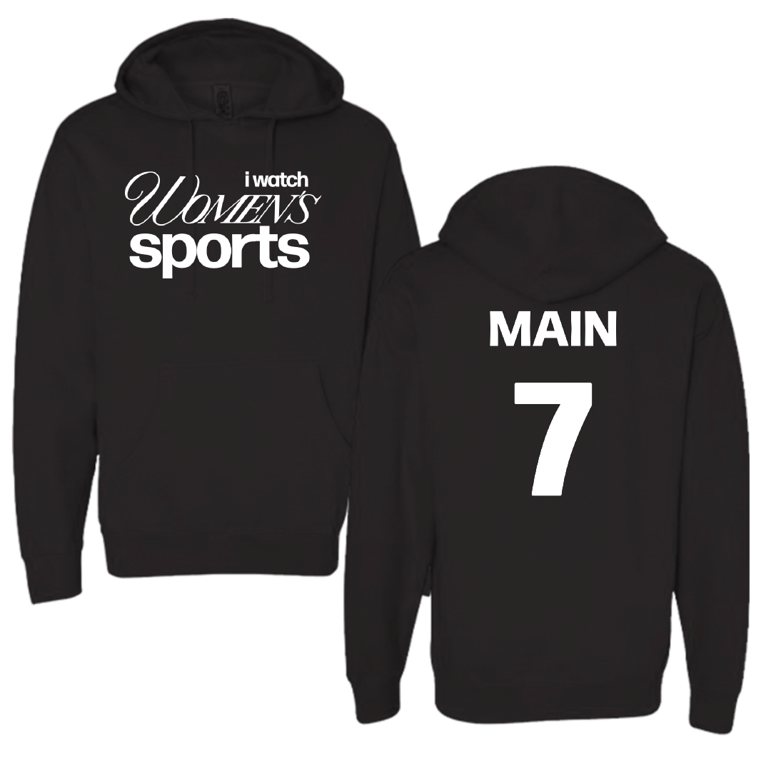 Mississippi State University Soccer Black WHM Hoodie - #7 Zoe Main