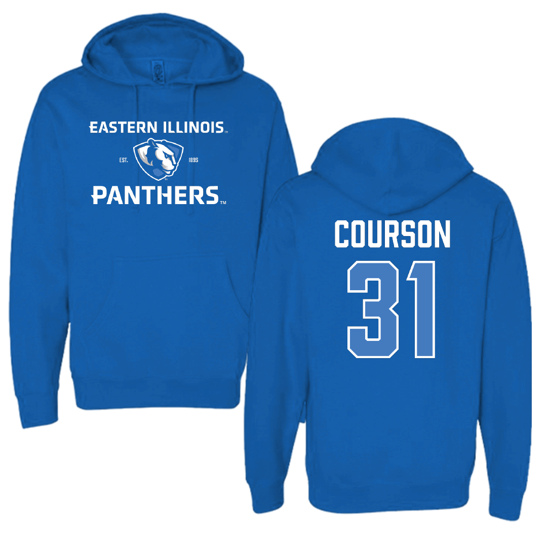 Eastern Illinois University Baseball Blue General Hoodie - #31 Zach Courson