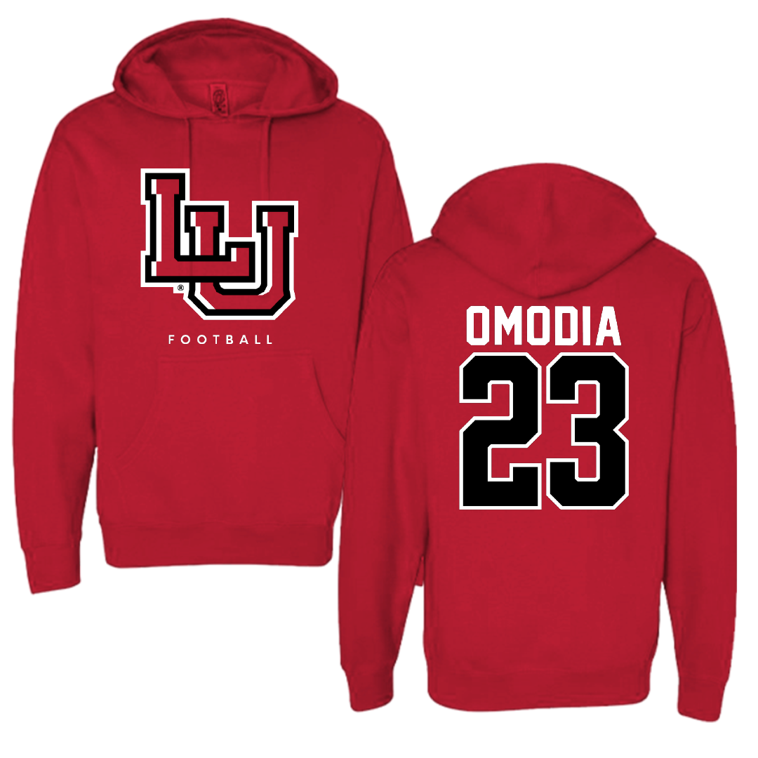 Lamar University Football Red Hoodie - #23 Paul Omodia