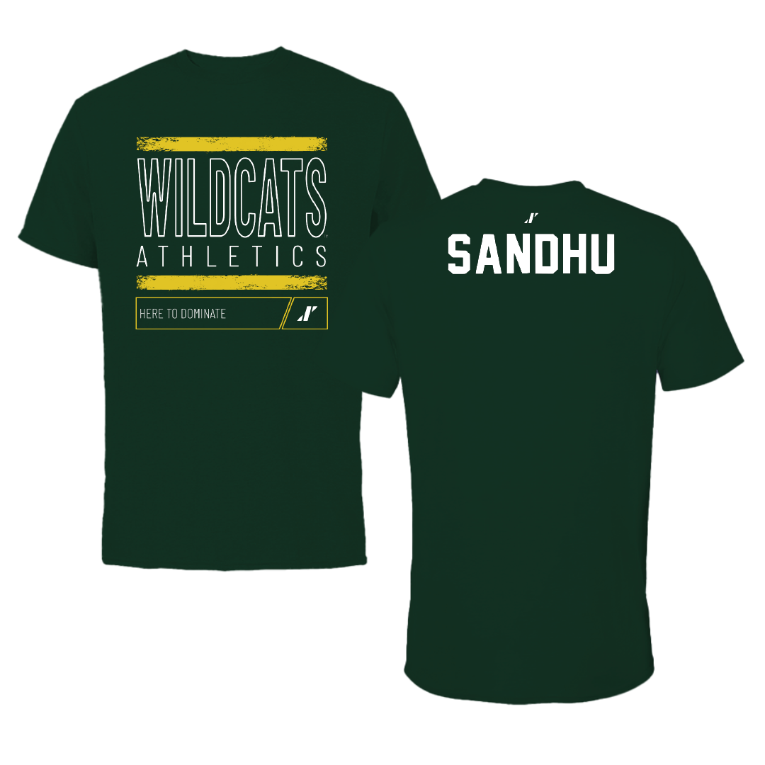 Northern Michigan University Wrestling Forest Green Dominate Tee - Bryn Sandhu