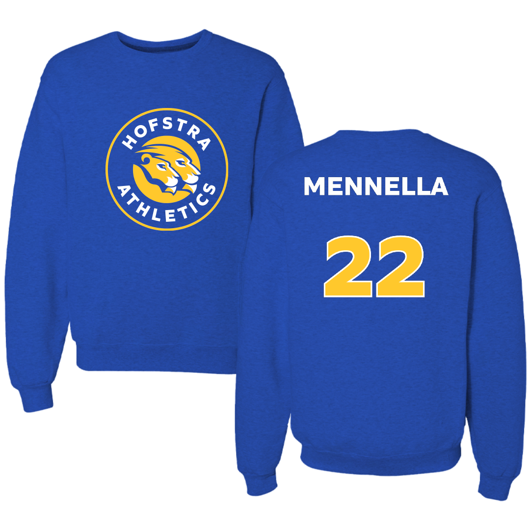Hofstra University Lacrosse (W) Blue Crewneck - #22 Nikki Mennella
