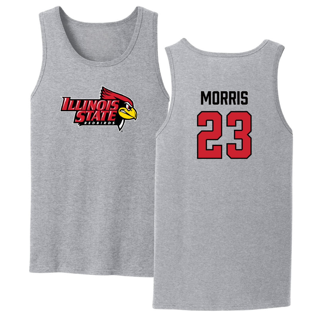 Illinois State University Baseball Sport Gray Tank Top - #23 Judah Morris