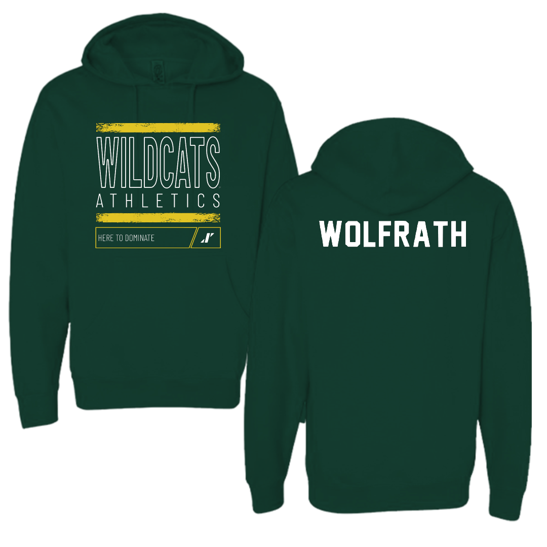 Northern Michigan University TF and XC Forest Green Dominate Hoodie - Ellyse Wolfrath