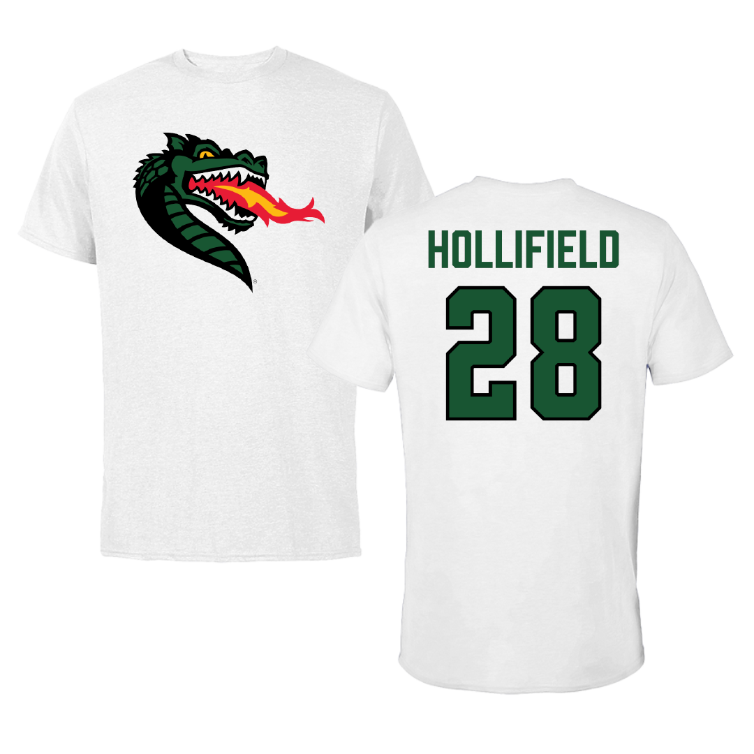 University of Alabama at Birmingham Baseball White Performance Tee - #28 Nicholas Hollifield