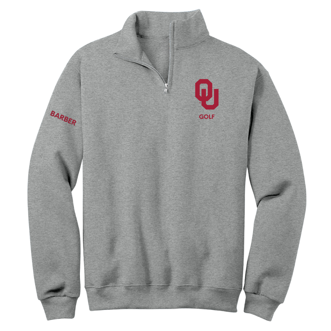 University of Oklahoma Golf (W) Sport Gray Quarter-Zip - Savannah Barber