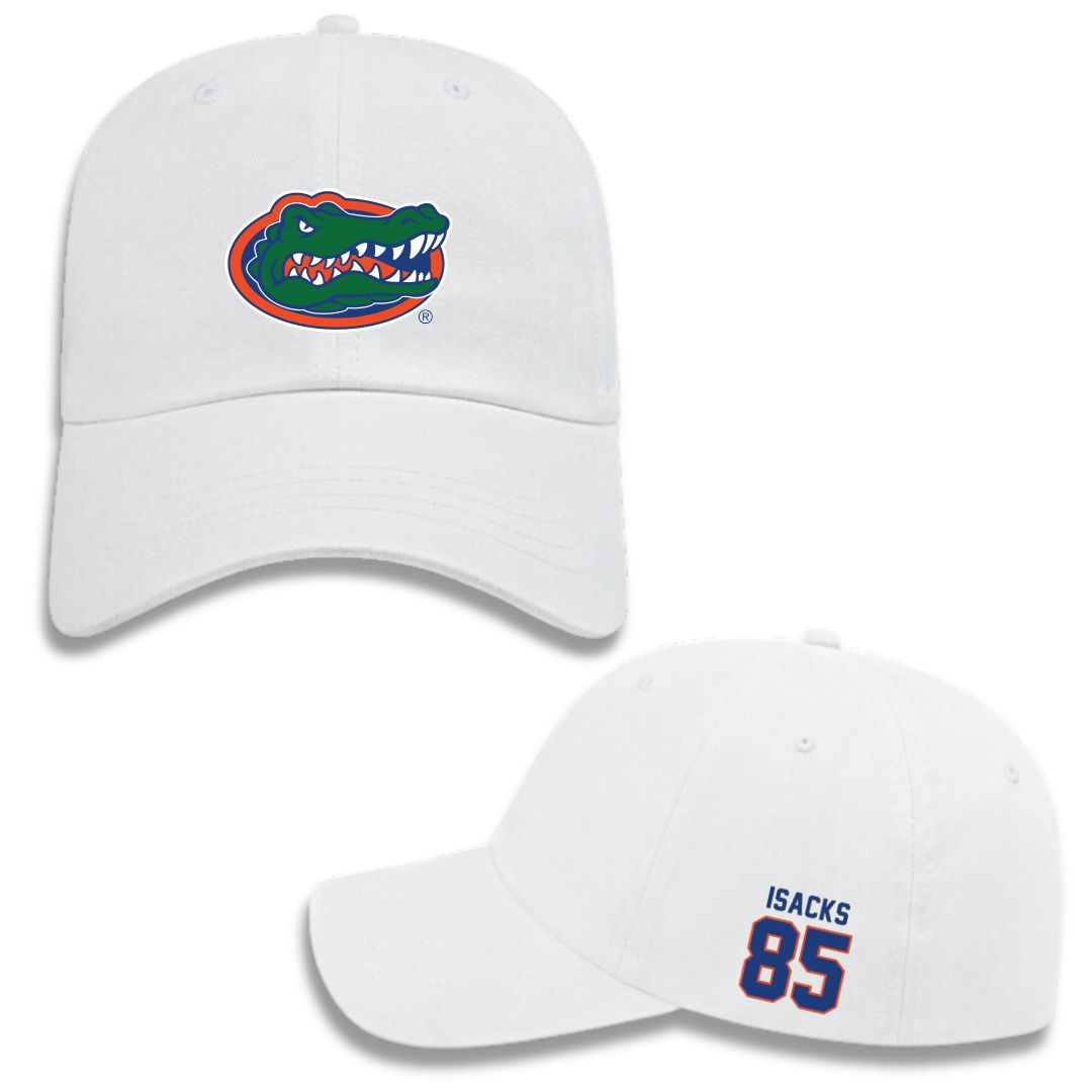 University of Florida Football White Hat - #85 Scott Isacks