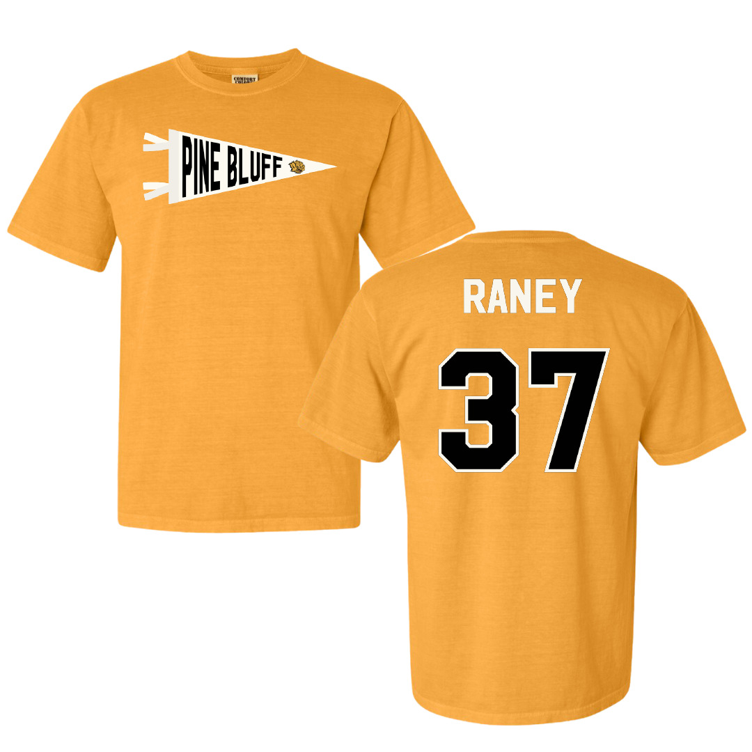 University of Arkansas-Pine Bluff Softball Gold Pennant Comfort Colors Tee - #37 LeeAnn Raney