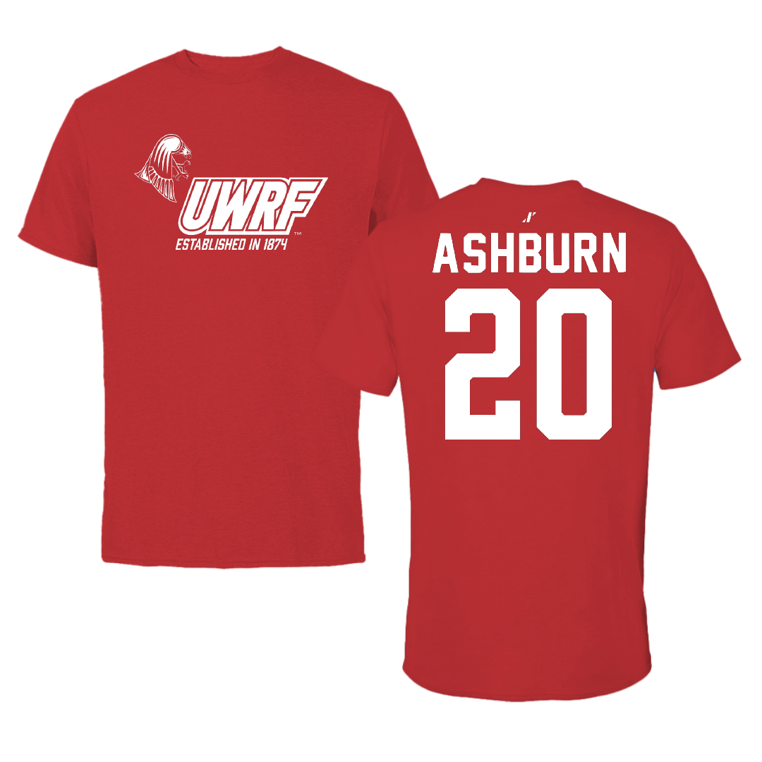 University of Wisconsin-River Falls Football Red General Performance Tee - #20 Riley Ashburn
