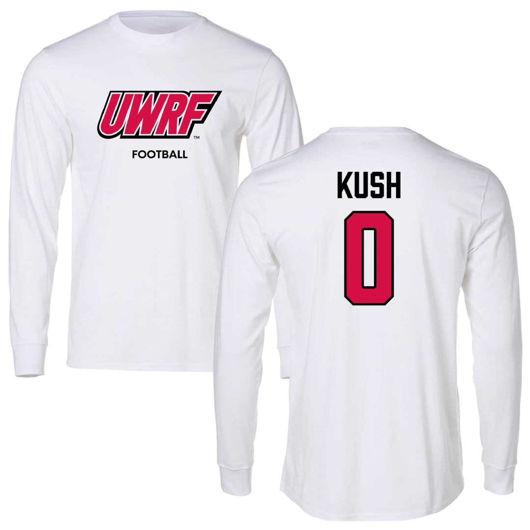 University of Wisconsin-River Falls Football White Long Sleeve - #0 Luke Kush
