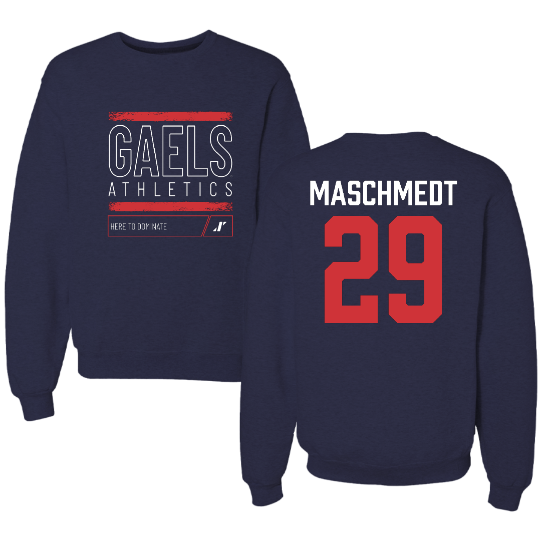 Saint Mary's College of California Soccer Navy Dominate Crewneck - #29 Will Maschmedt