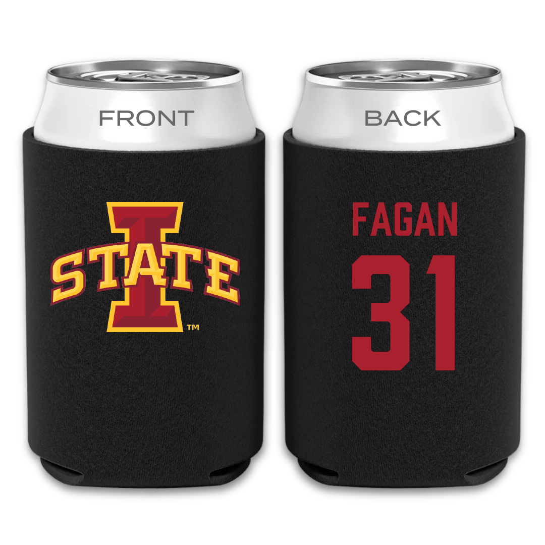 Iowa State University Soccer Black Can Cooler - #31 Cadence Fagan