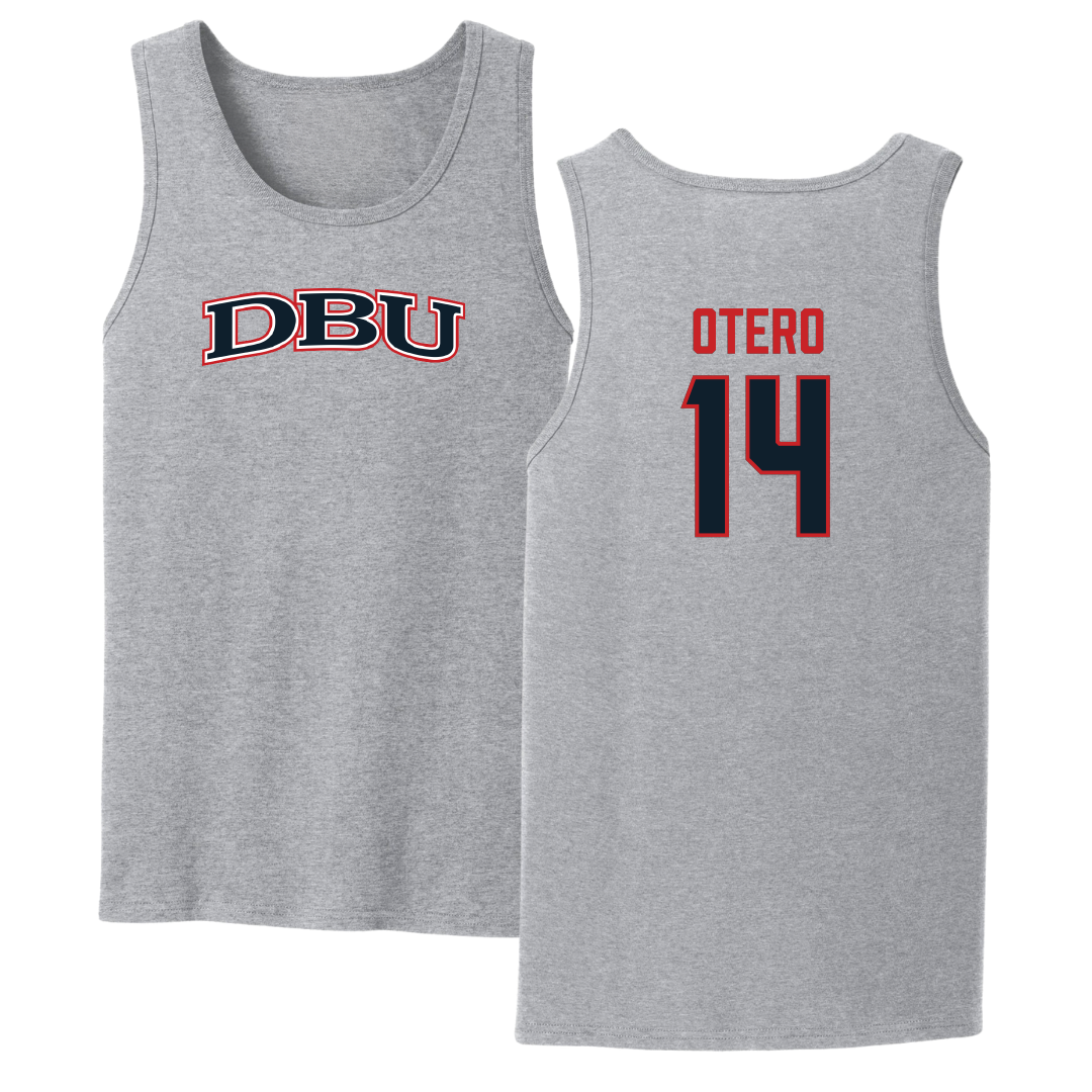 Dallas Baptist University Volleyball Sport Gray Tank Top - #14 Lindsey Otero