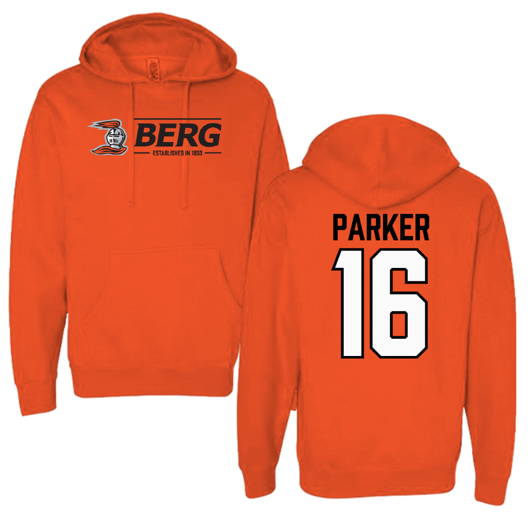 Heidelberg University Lacrosse Orange General Hoodie - #16 Colin Parker