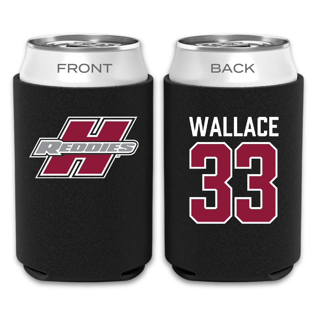 Henderson State University Football Black Can Cooler - #33 Catrell Wallace