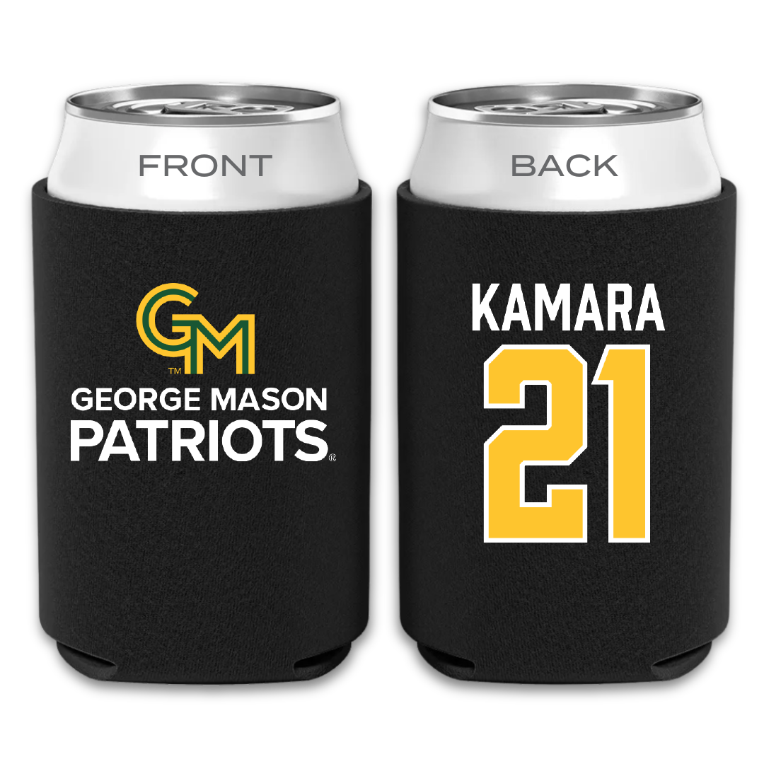 George Mason University Soccer Black Can Cooler - #21 Abdul Kamara