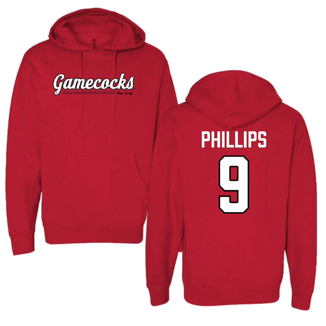Jacksonville State University Softball Red General Hoodie - #9 Ashley Phillips