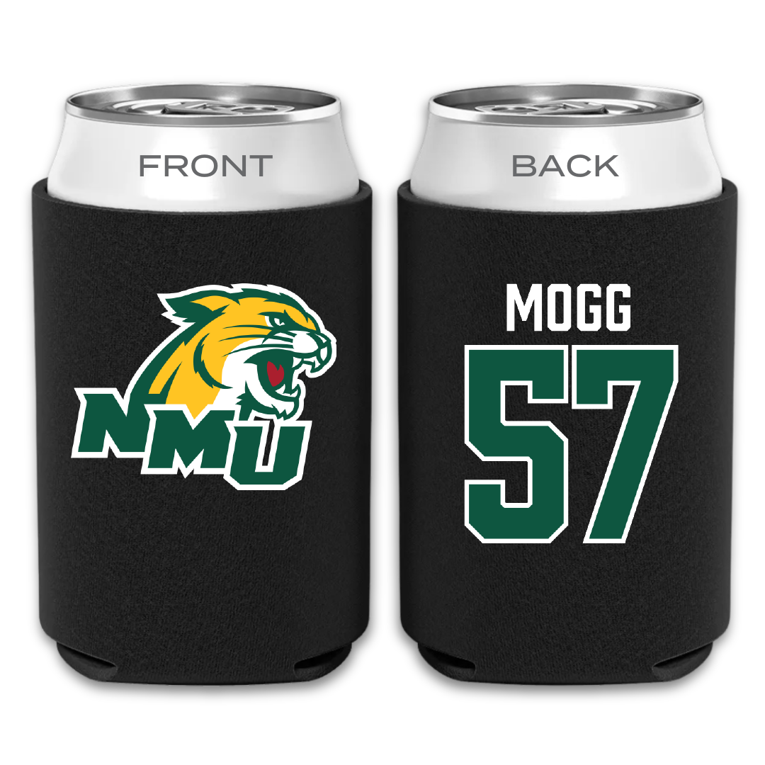 Northern Michigan University Football Black Can Cooler - #57 Logan Mogg