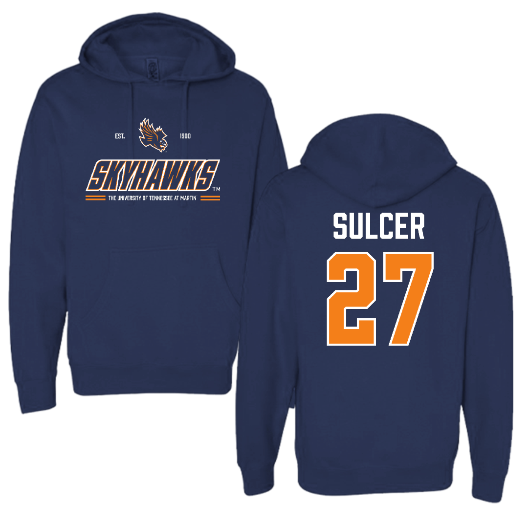 University of Tennessee at Martin Volleyball Navy General Hoodie - #27 Dylan Sulcer