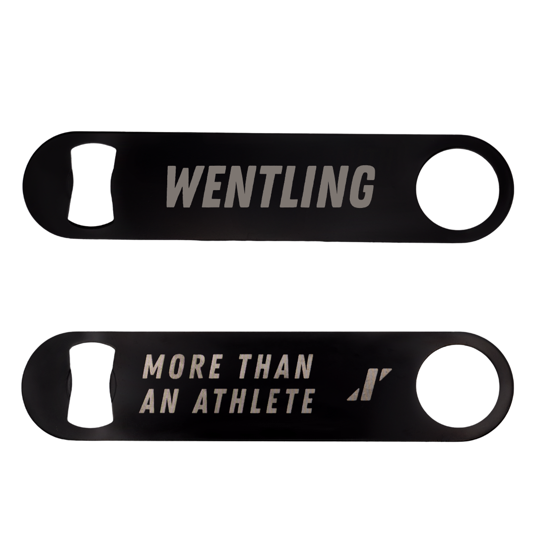 Robert Morris University TF and XC Black Bottle Opener - Nathan Wentling