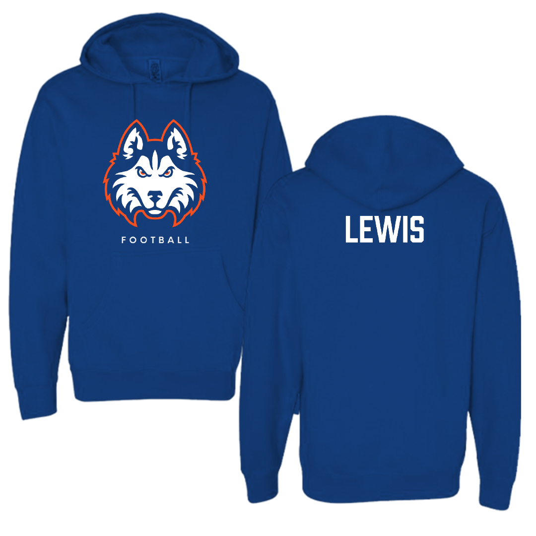 Houston Christian University Football True Royal Hoodie - Darius Lewis