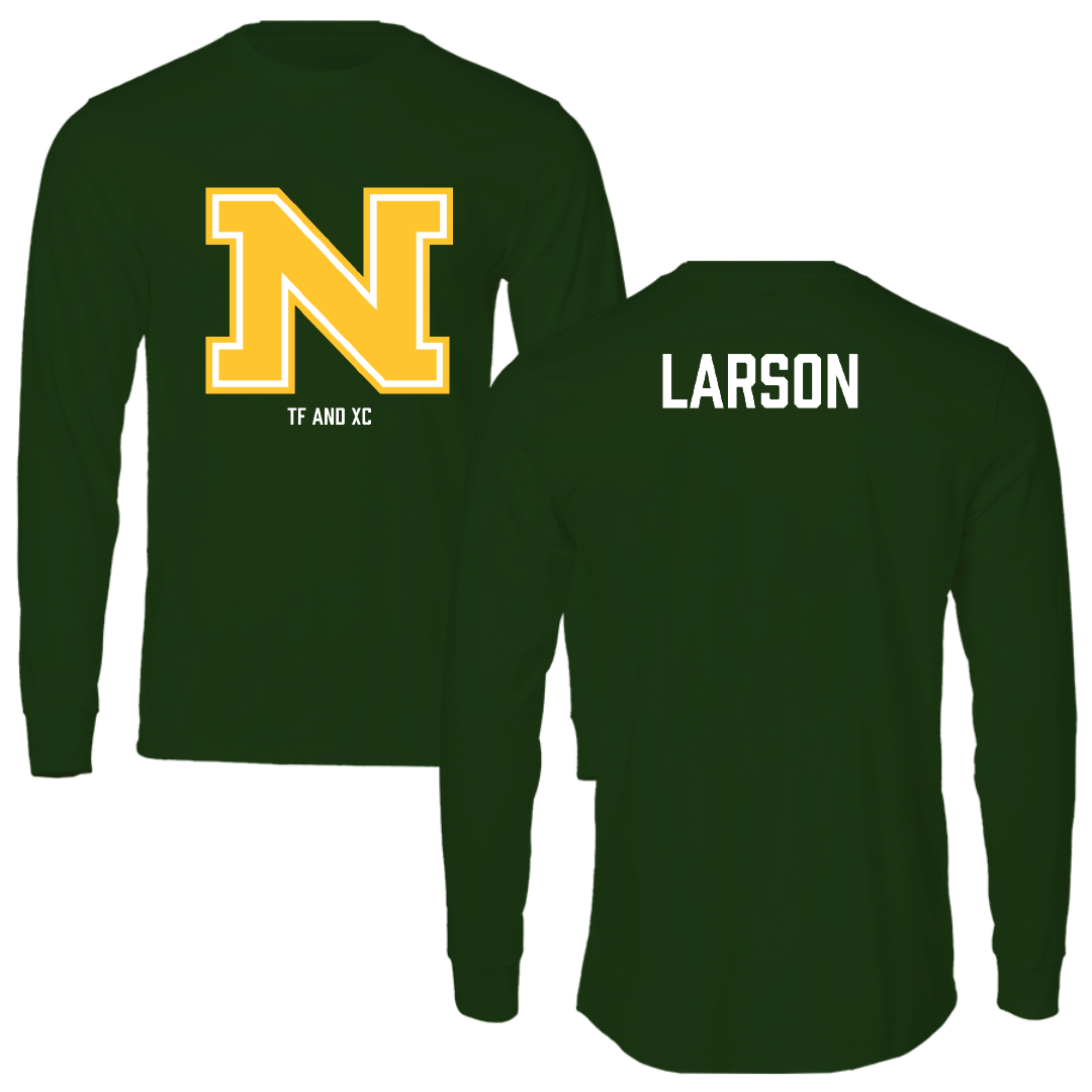 Northern Michigan University TF and XC Forest Green Performance Long Sleeve - Ahna Larson