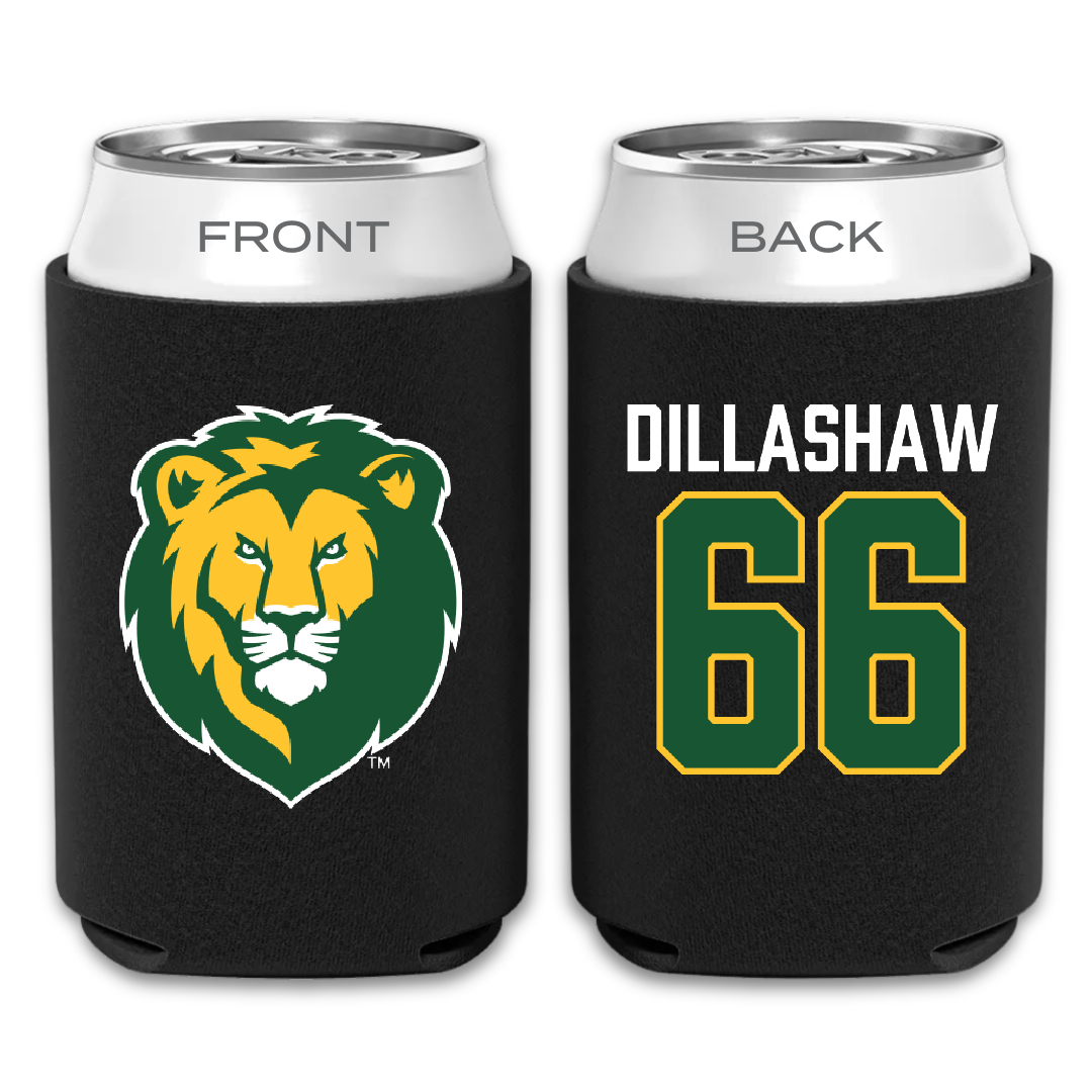 Southeastern Louisiana University Football Black Can Cooler - #66 Carson Dillashaw