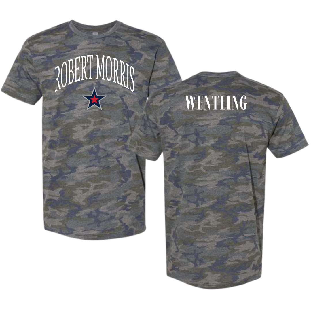 Robert Morris University TF and XC Vintage Camo Tee - Nathan Wentling
