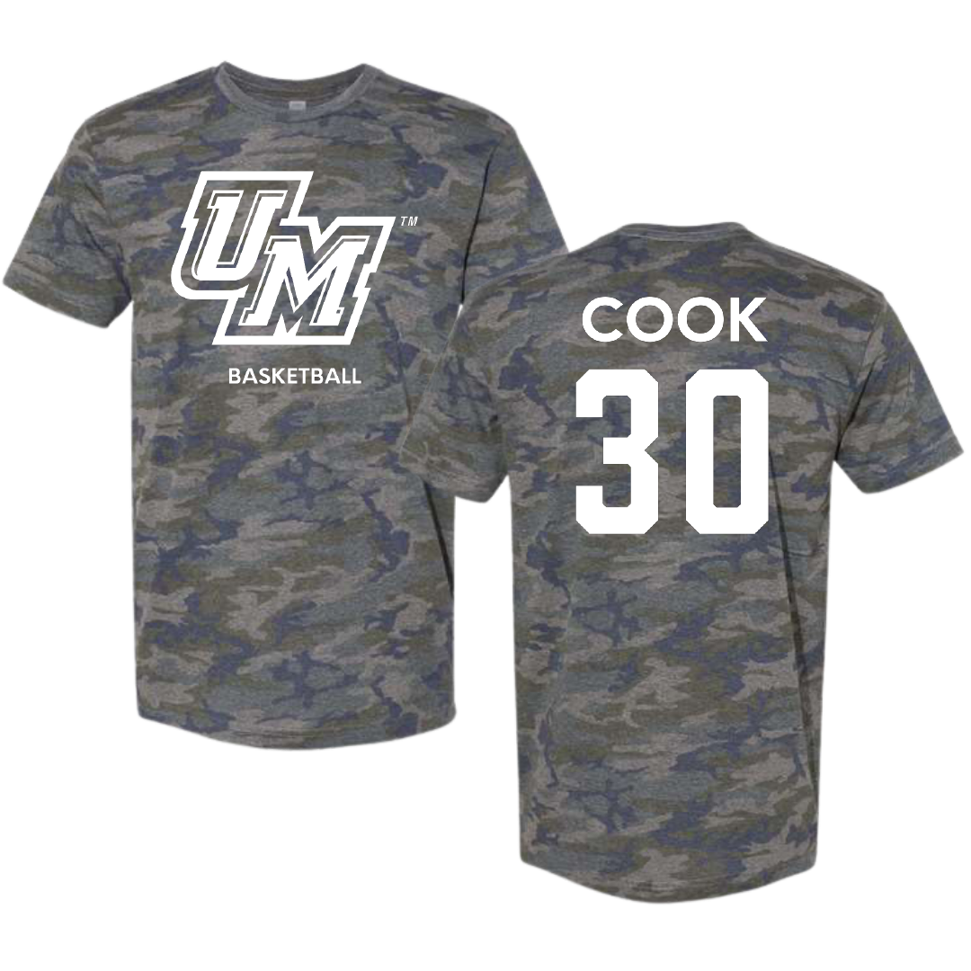 University of Montevallo Basketball (W) Vintage Camo Tee - #30 Savannah Cook