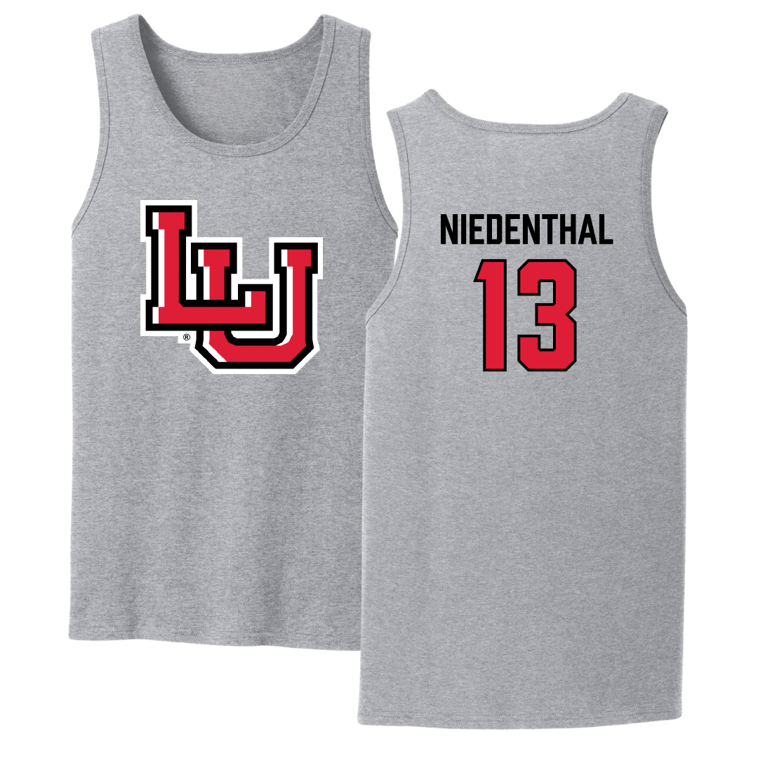 Lamar University Softball Sport Gray Tank Top - #13 Cameron Niedenthal
