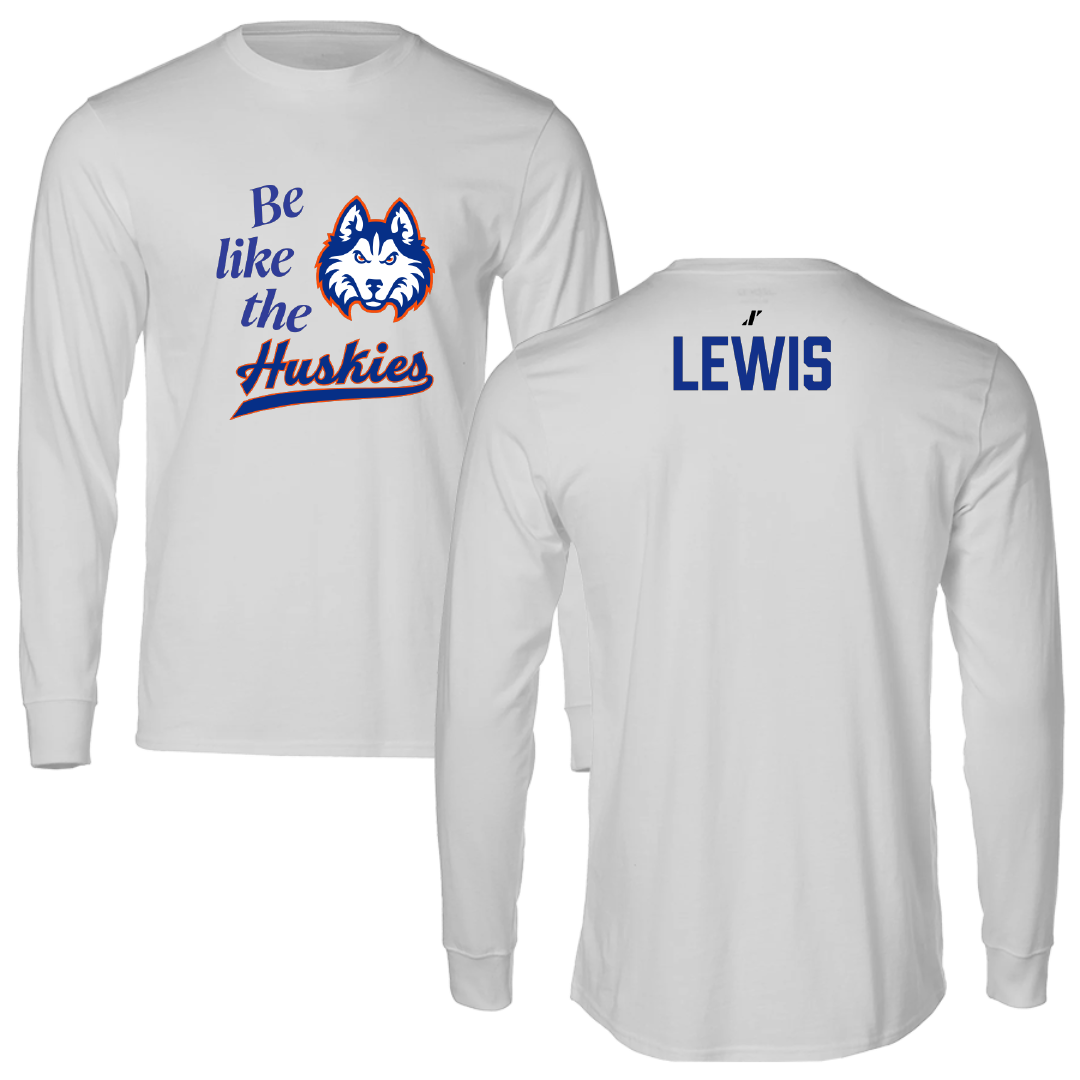 Houston Christian University Football Light Gray Be Like Us Long Sleeve - Darius Lewis