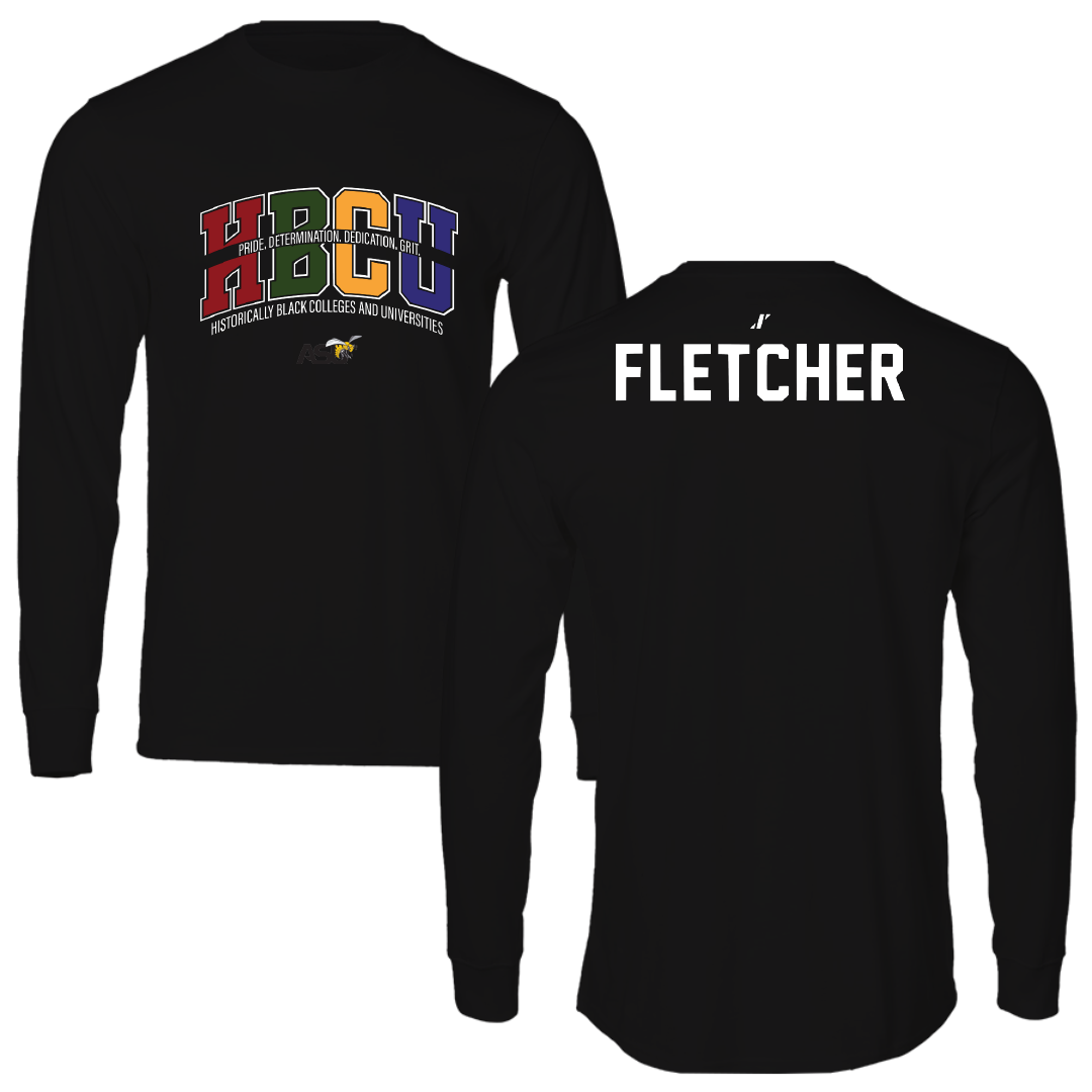 Alabama State University Golf Black HBCU Performance Long Sleeve - Carmen Fletcher