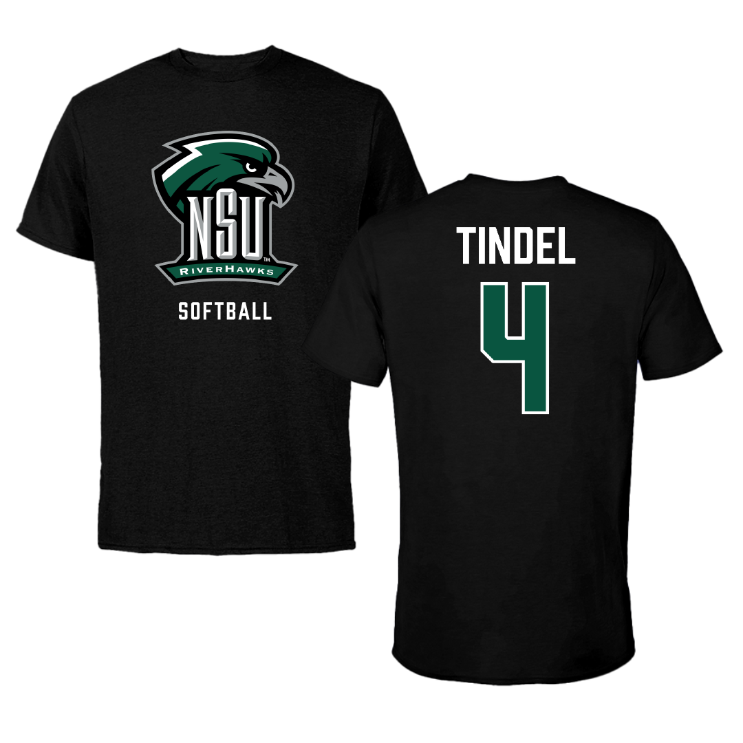 Northeastern State University Softball Black NSU Performance Tee - #4 Korynn Tindel