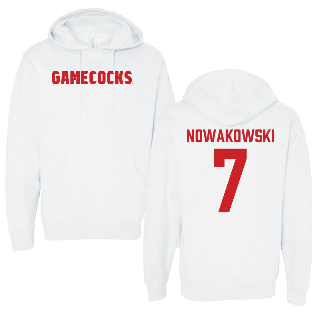 Jacksonville State University Softball White Hoodie - #7 Morgan Nowakowski