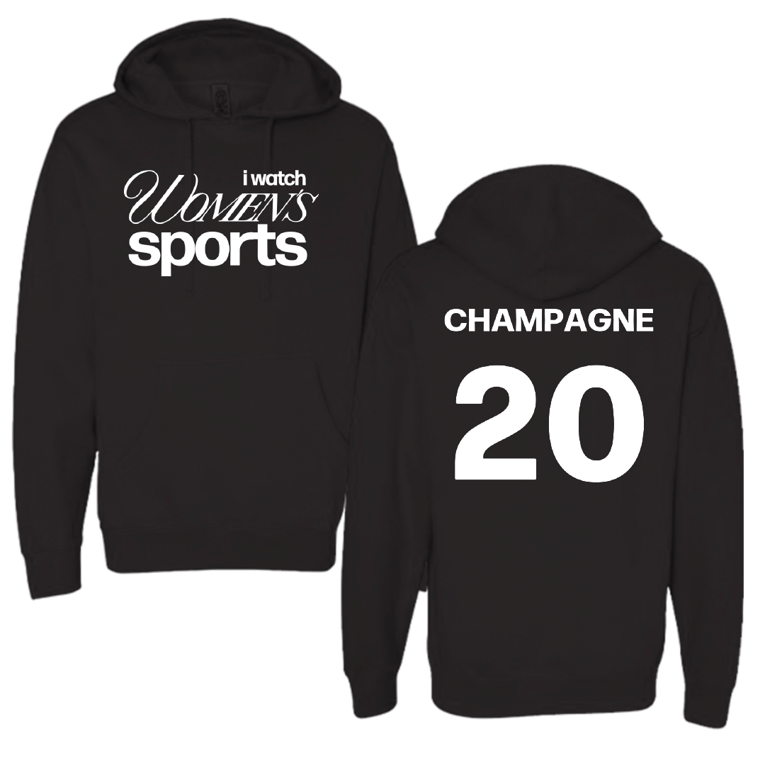 Nicholls State University Soccer Black WHM Hoodie - #20 Gabby Champagne