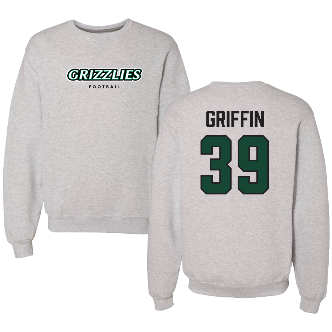Adams State University Football Gray Grizzlies Crewneck - #39 Tyler Griffin