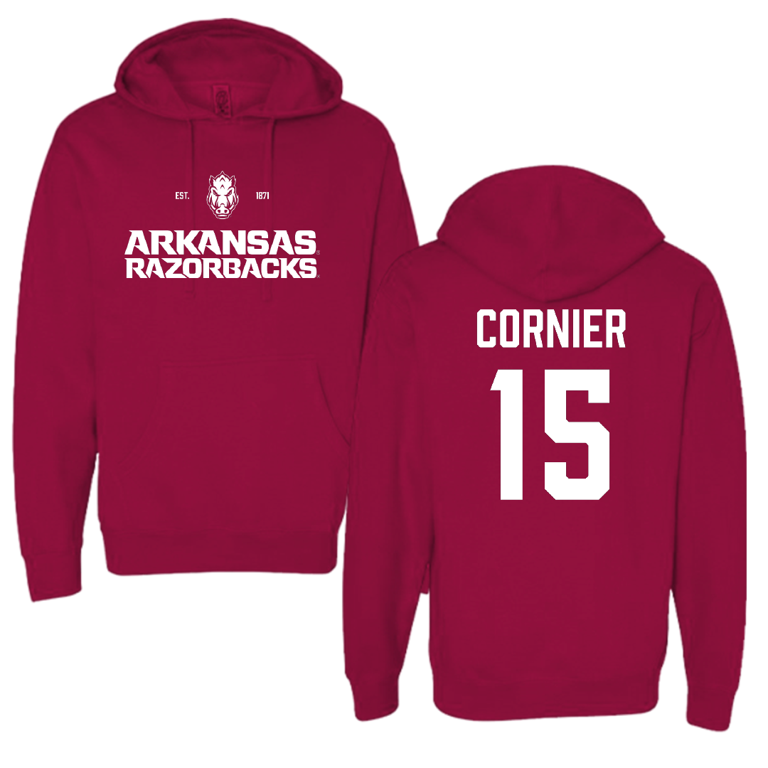University of Arkansas Volleyball (W) Cardinal General Hoodie - #15 Gabriela Cornier