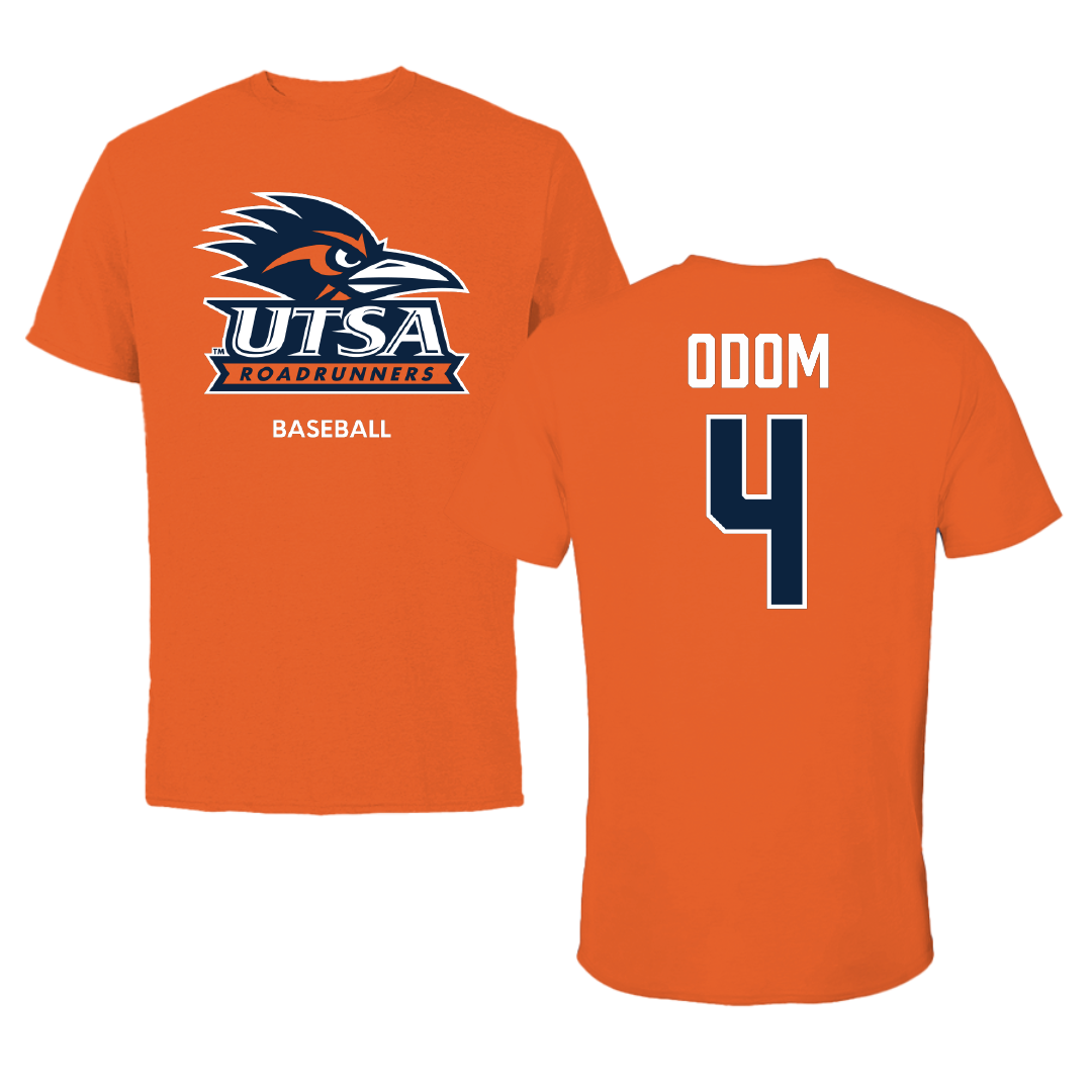 University of Texas at San Antonio Baseball Orange Tee - #4 Tye Odom