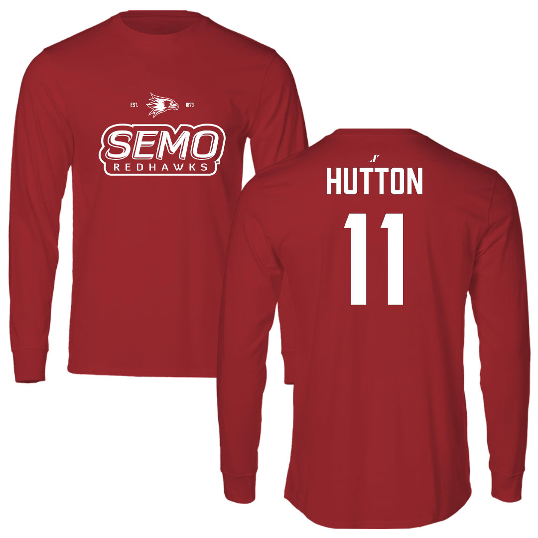 Southeast Missouri State University Softball Canvas Red General Long Sleeve - #11 Kamden Hutton