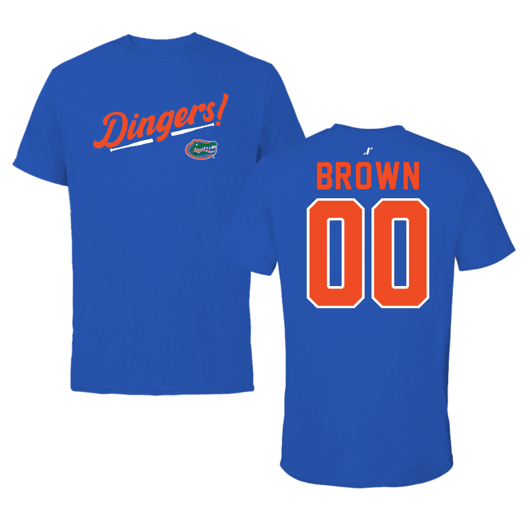 University of Florida Softball Blue Dingers Tee - #00 Ava Brown