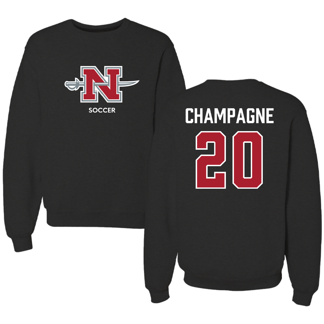 Nicholls State University Soccer (W) Black Mascot Crewneck - #20 Gabby Champagne