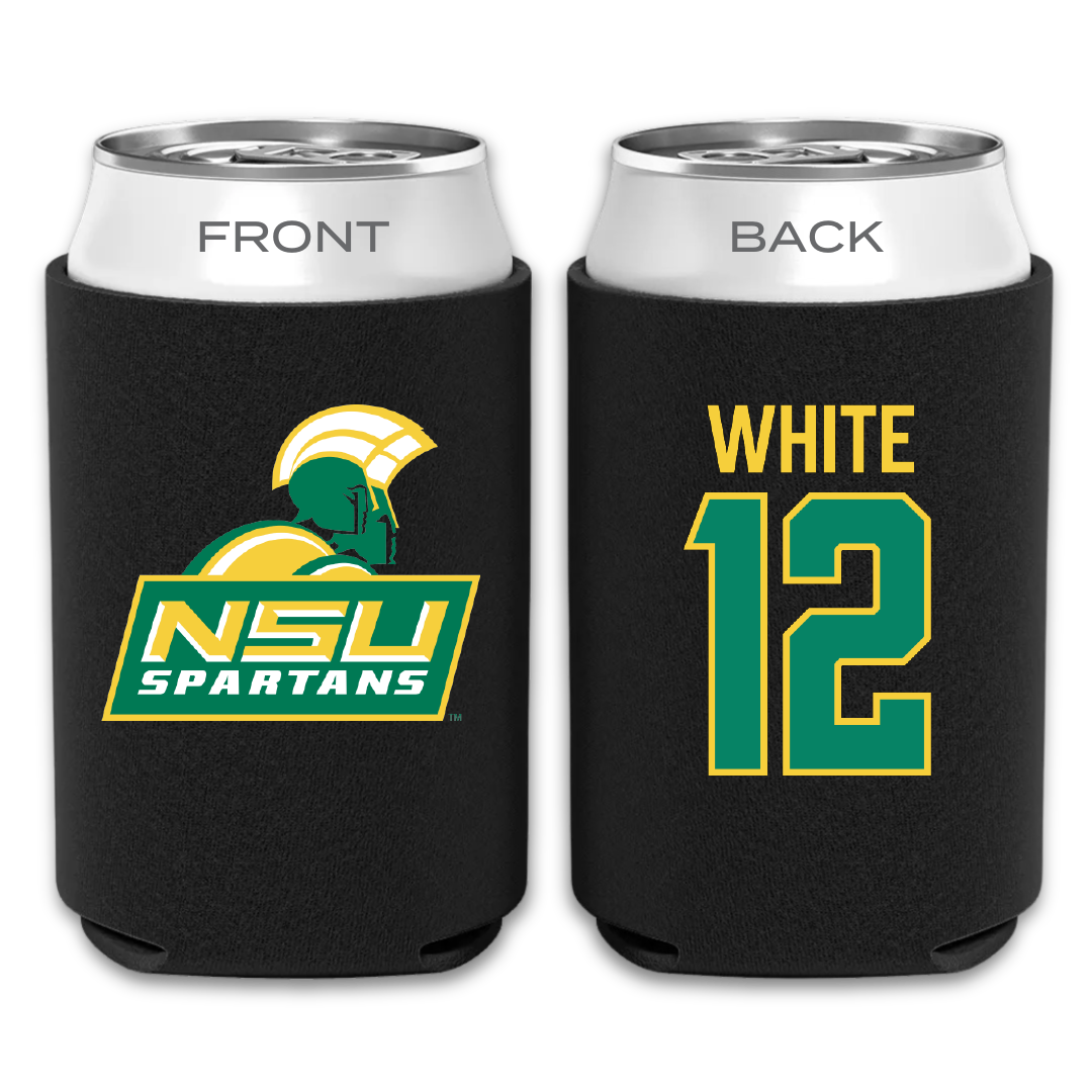 Norfolk State University Football Black Can Cooler - #12 Jaylen White