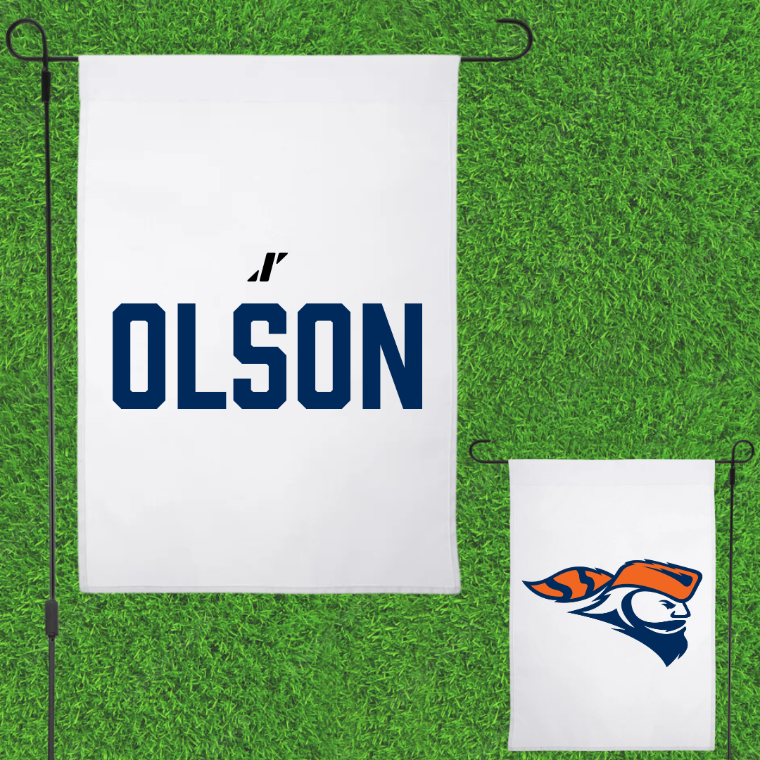 Carroll University TF and XC White Garden Flag - Bailey Olson
