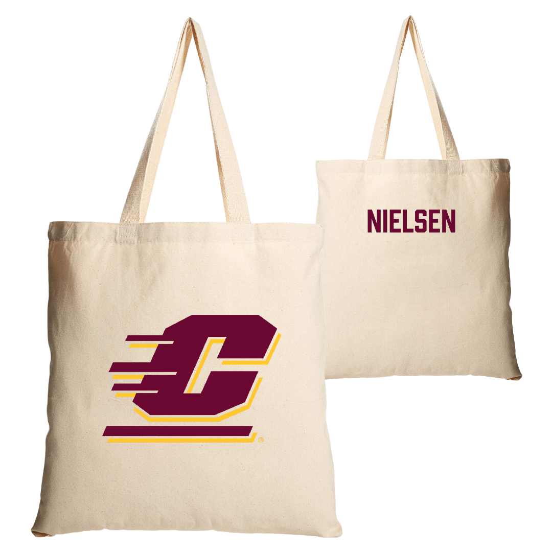 Central Michigan University TF and XC Tan Canvas Tote Bag - Riley Nielsen